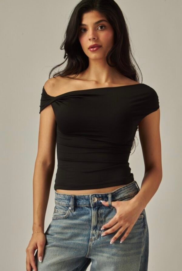 Contour Ravish Double Layared Off-the-shoulder Top