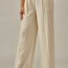 Linen High-Waisted Wide-leg Pants