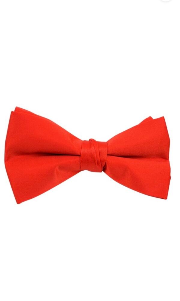 Poly Satin Clip On Bow Ties