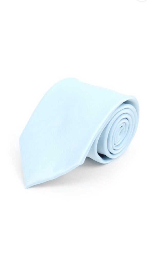 Poly Solid Satin Tie