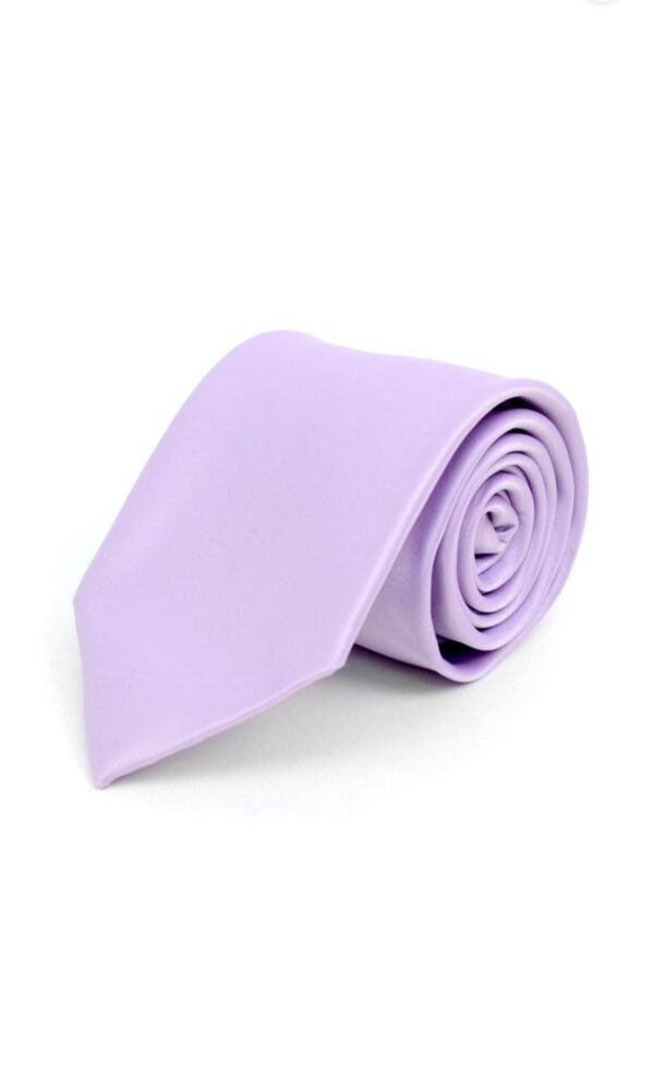 Poly Solid Satin Tie