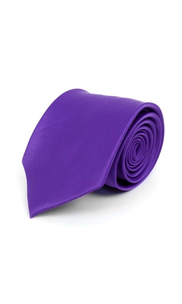 Poly Solid Satin Tie