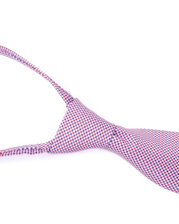 Microfiber Classic Red Zipper Tie