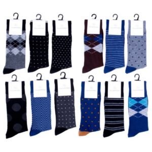 Assorted  Dress Poly Socks