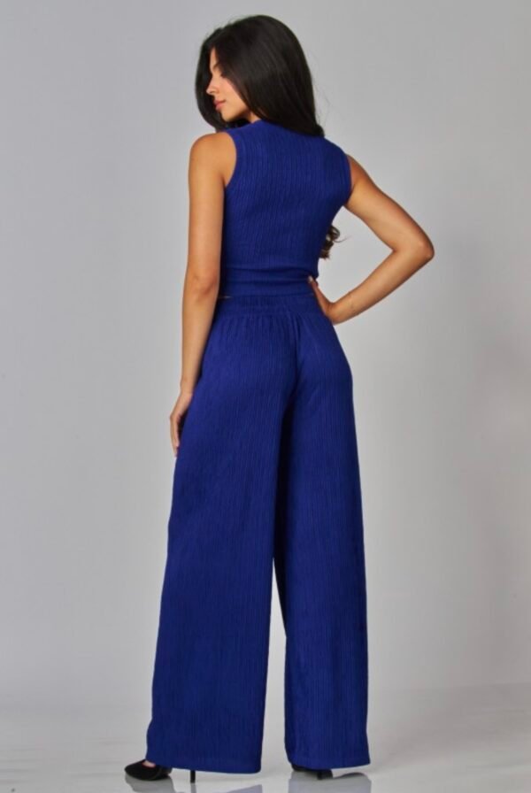 Plus Crinkle Textured Cropped Top Lounge wear Set