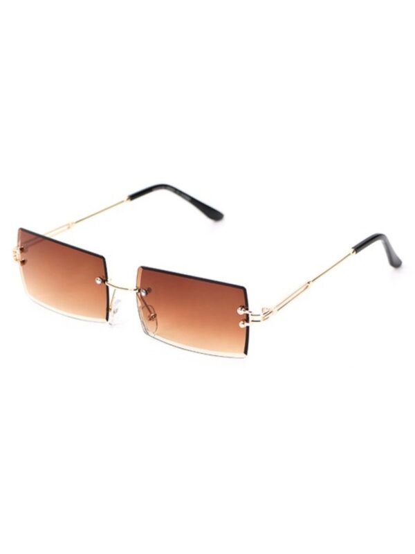 Rimless Rectangle Sunglasses