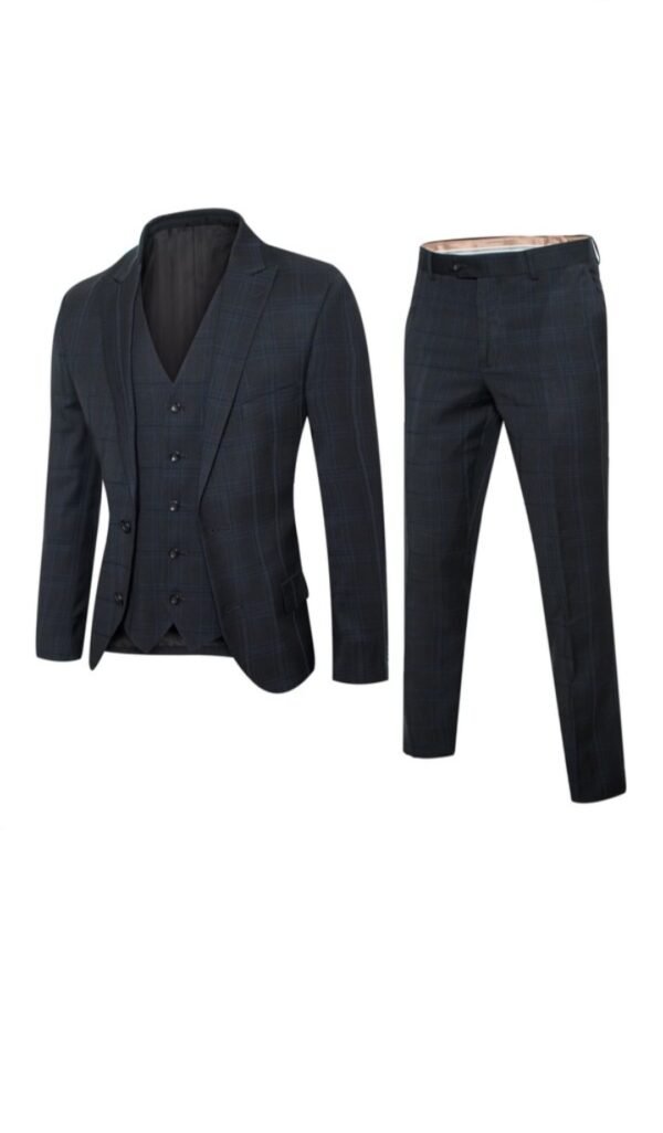 Screenshot_20250831_221307_Chrome Black Checker 3 Pieces Slim Long Size Suit