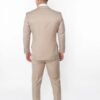 Beige 2 Pieces Slim Regular Suit