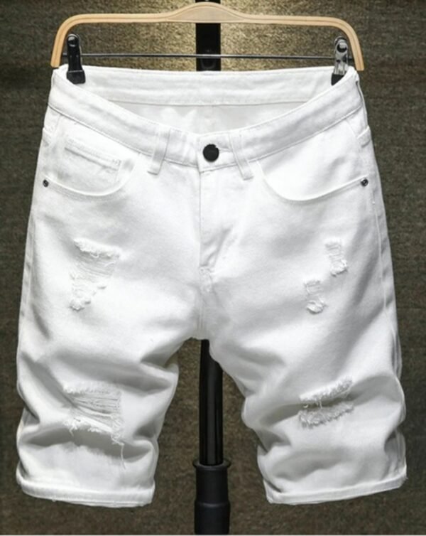 Men's Ripped Denim Shorts