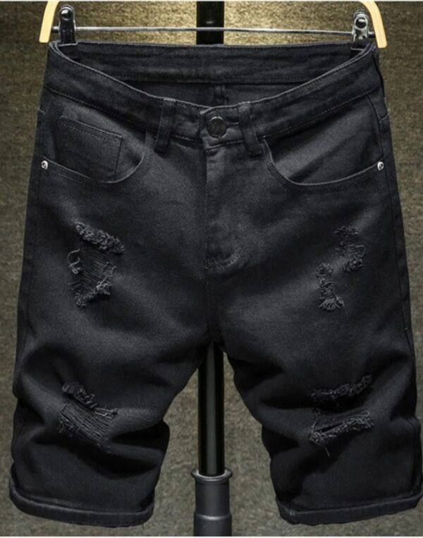 Men's Ripped Denim Shorts