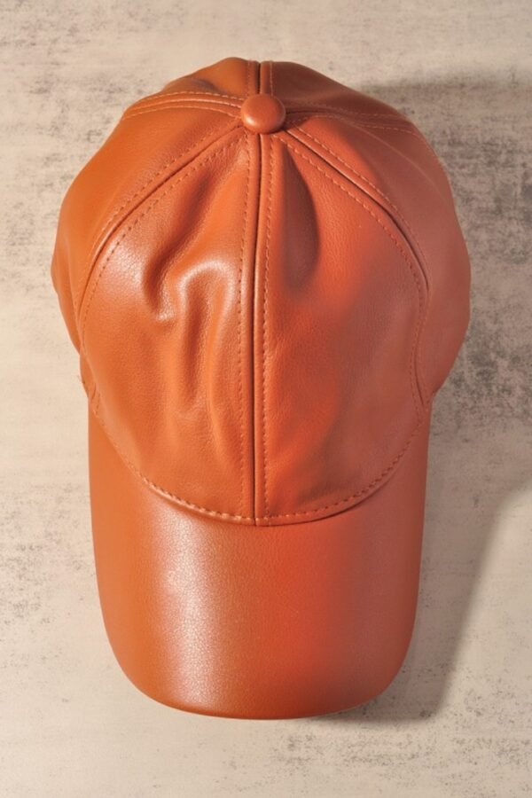 Butter Pebbled Vegan Leather Cap