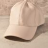 Butter Pebbled Vegan Leather Cap