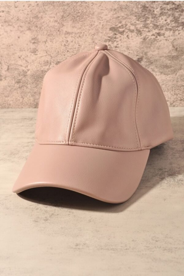 Butter Pebbled Vegan Leather Cap