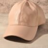 Butter Pebbled Vegan Leather Cap