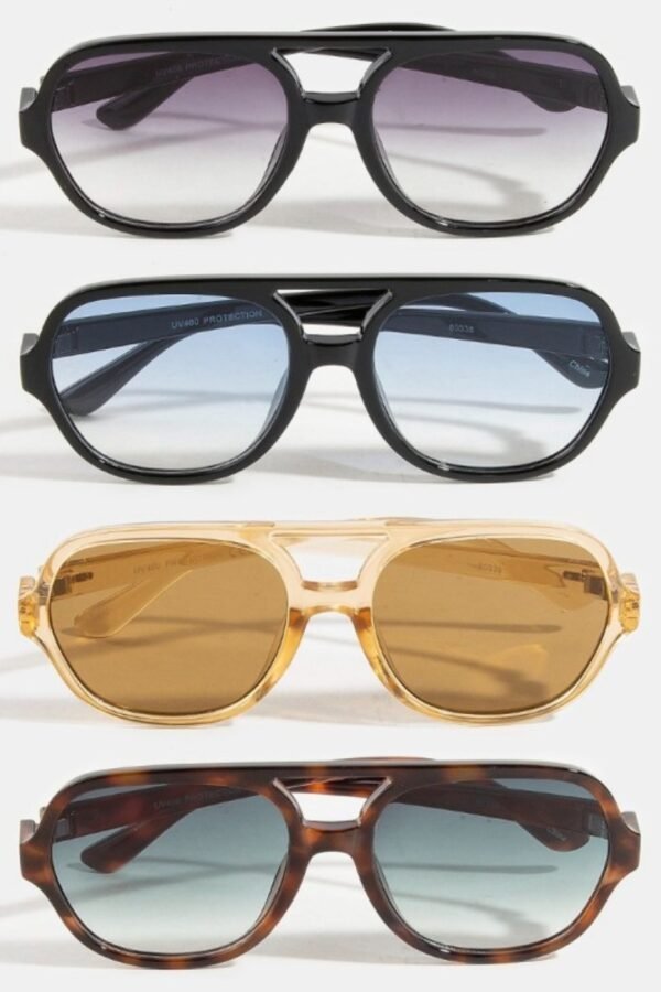 Thin Acetate Bridge Sunglasses