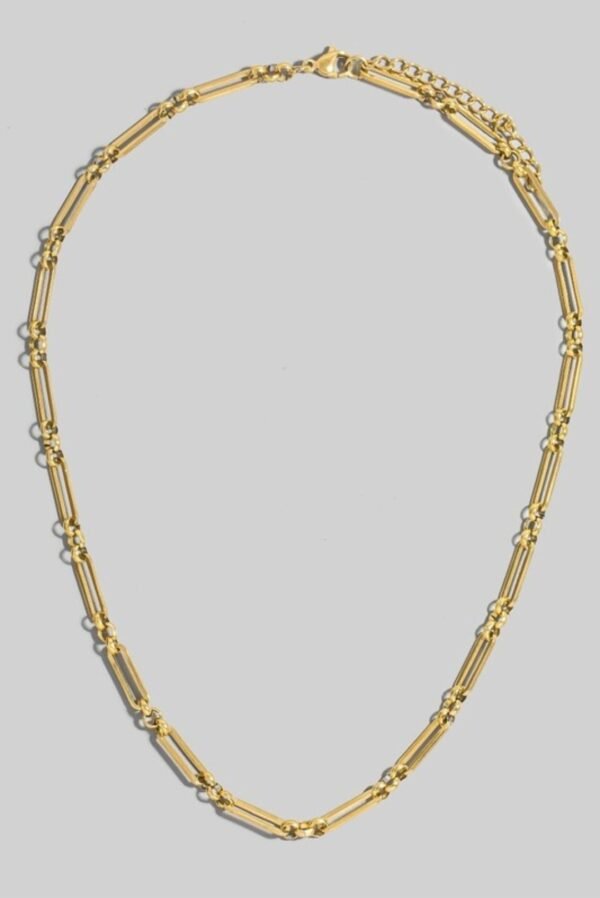 Stainless Steel Dainty Oval Chain Link Necklace