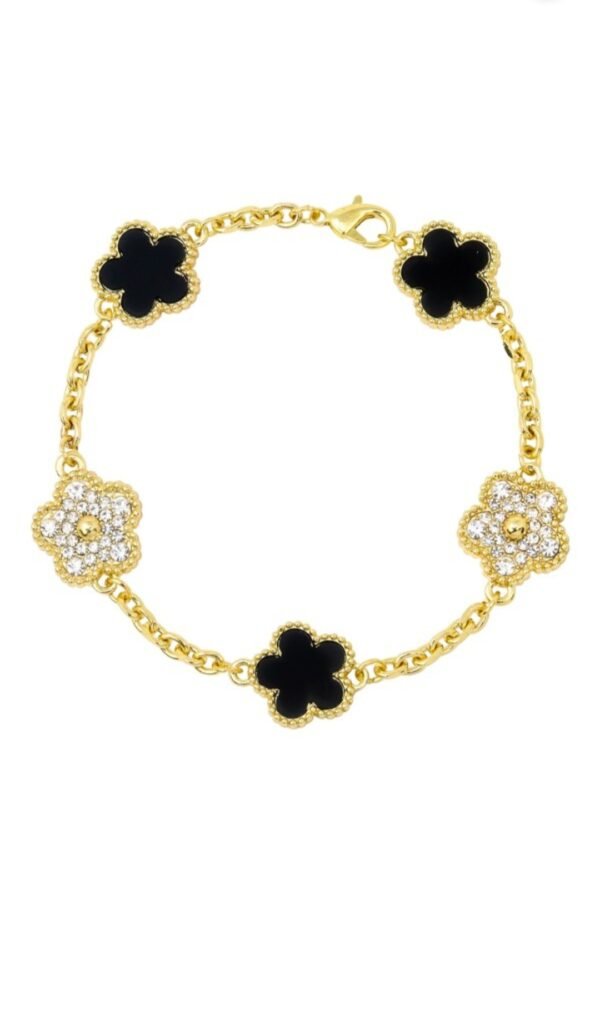 4 Pieces Clover Bracelet Set