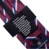 Men's Burgundy Striped Zipper Tie