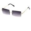 Rimless Rectangle Sunglasses