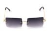 Rimless Rectangle Sunglasses