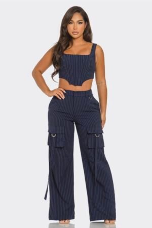 Cargo Pants Matching Two Pcs Set