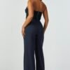Pinstrioe Straple Top & Wide Leg Pant Set