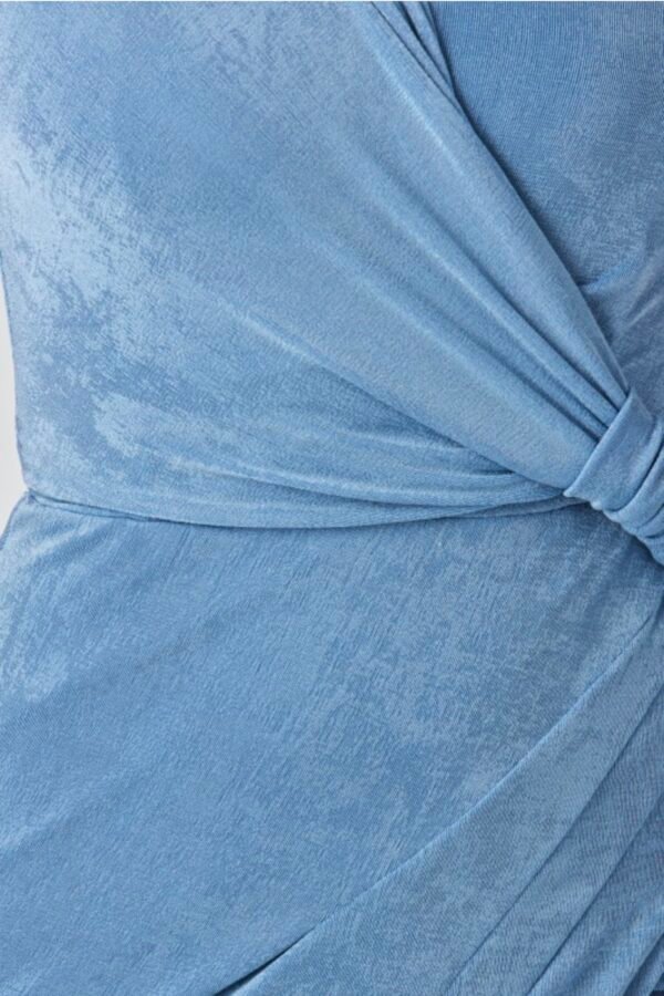 Celeste One-Shoulder Slinky Jersey Gown