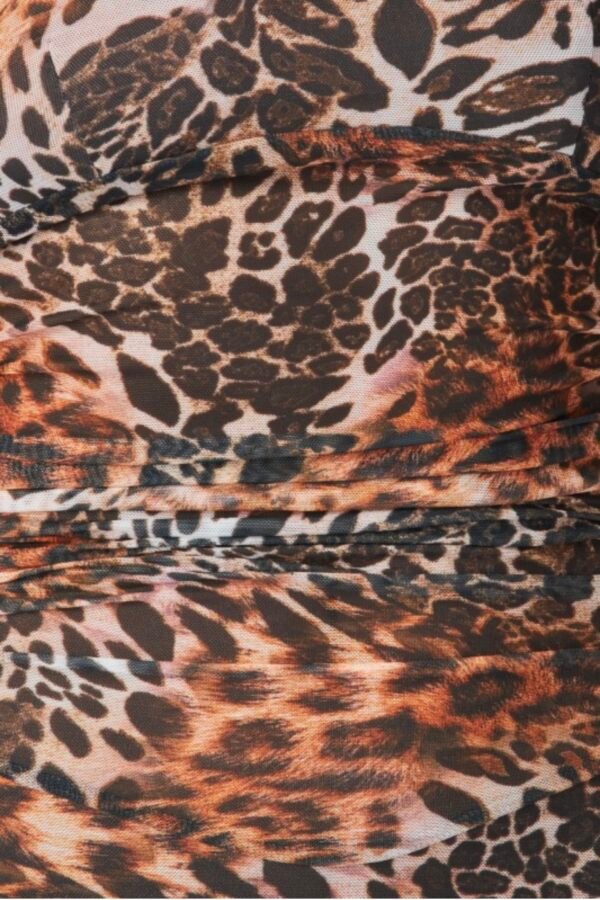 Screenshot Wild Instinct Leopard Printed Lace-Up Maxi Dress