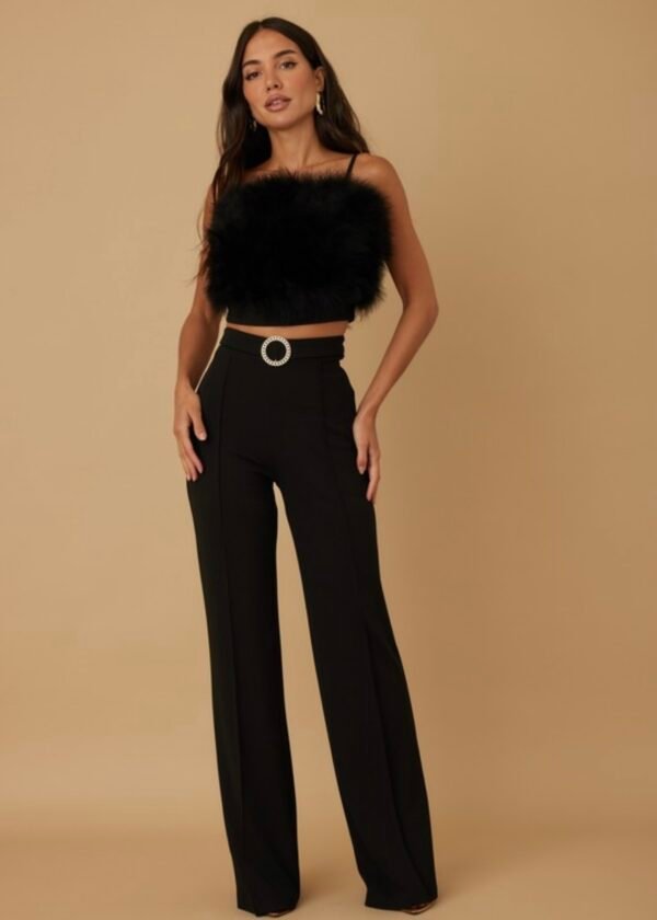 Screenshot Fur Detailed Top Fashion Set